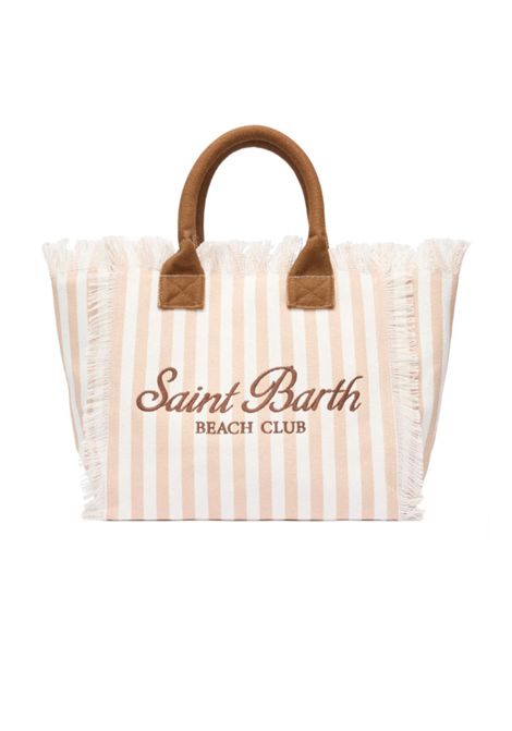 Borsa Mc2 Saint Barth Vanity Beach stripes beige frange a spalla MC2 SAINT BARTH | Borse | VANITY03753H1110